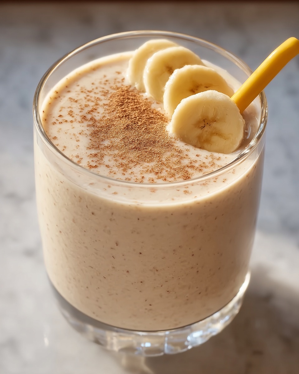 Creamy Vanilla Cinnamon Banana Smoothie Recipe - Recipe Image