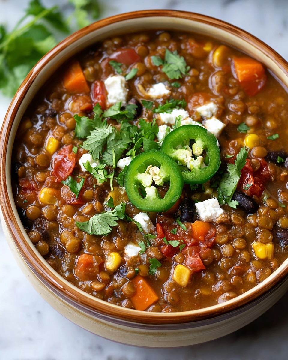 Three-Bean Sweet Potato Chili Recipe - Recipe Image
