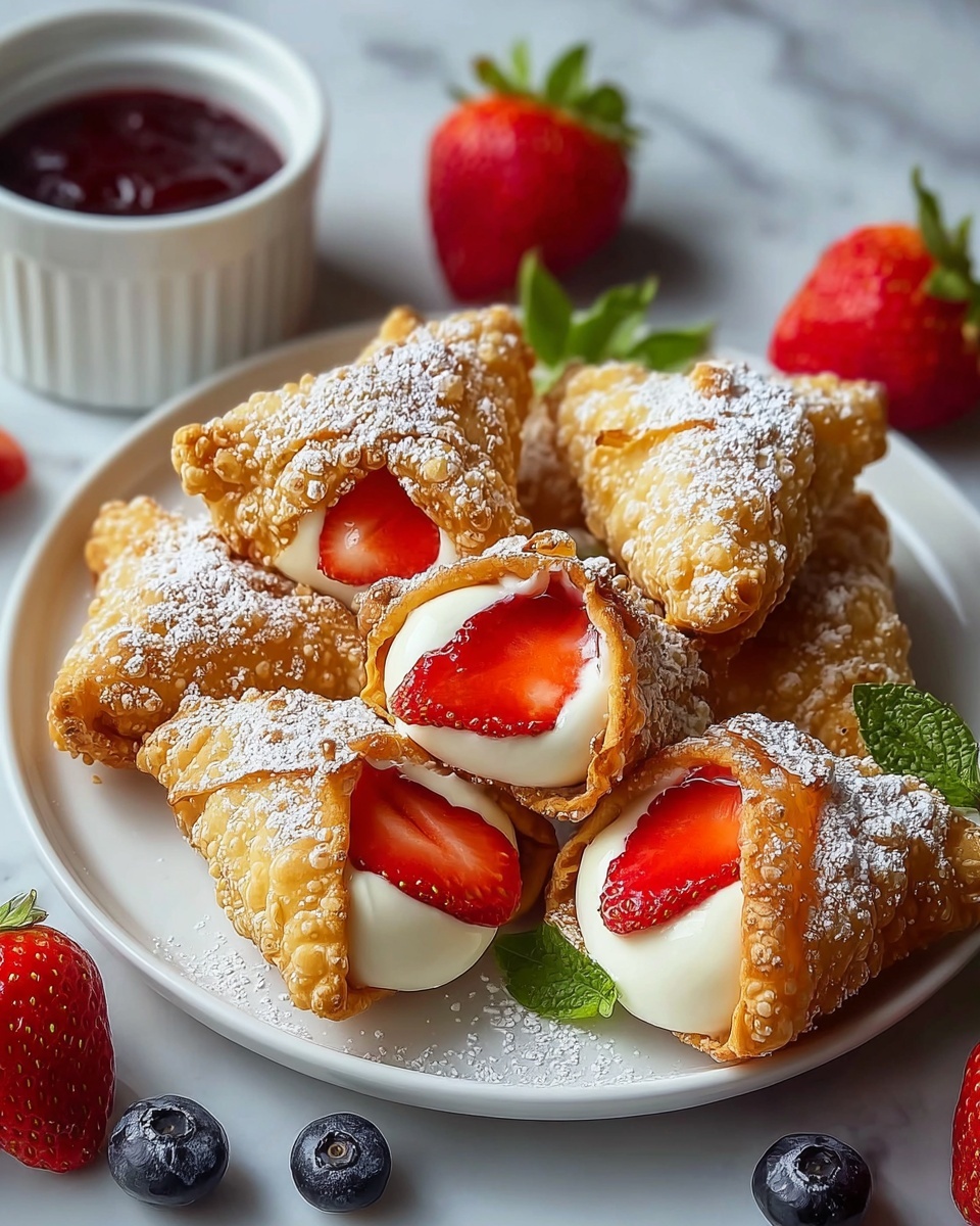 Deep Fried Strawberry Cheesecake Bites Recipe - Recipe Image
