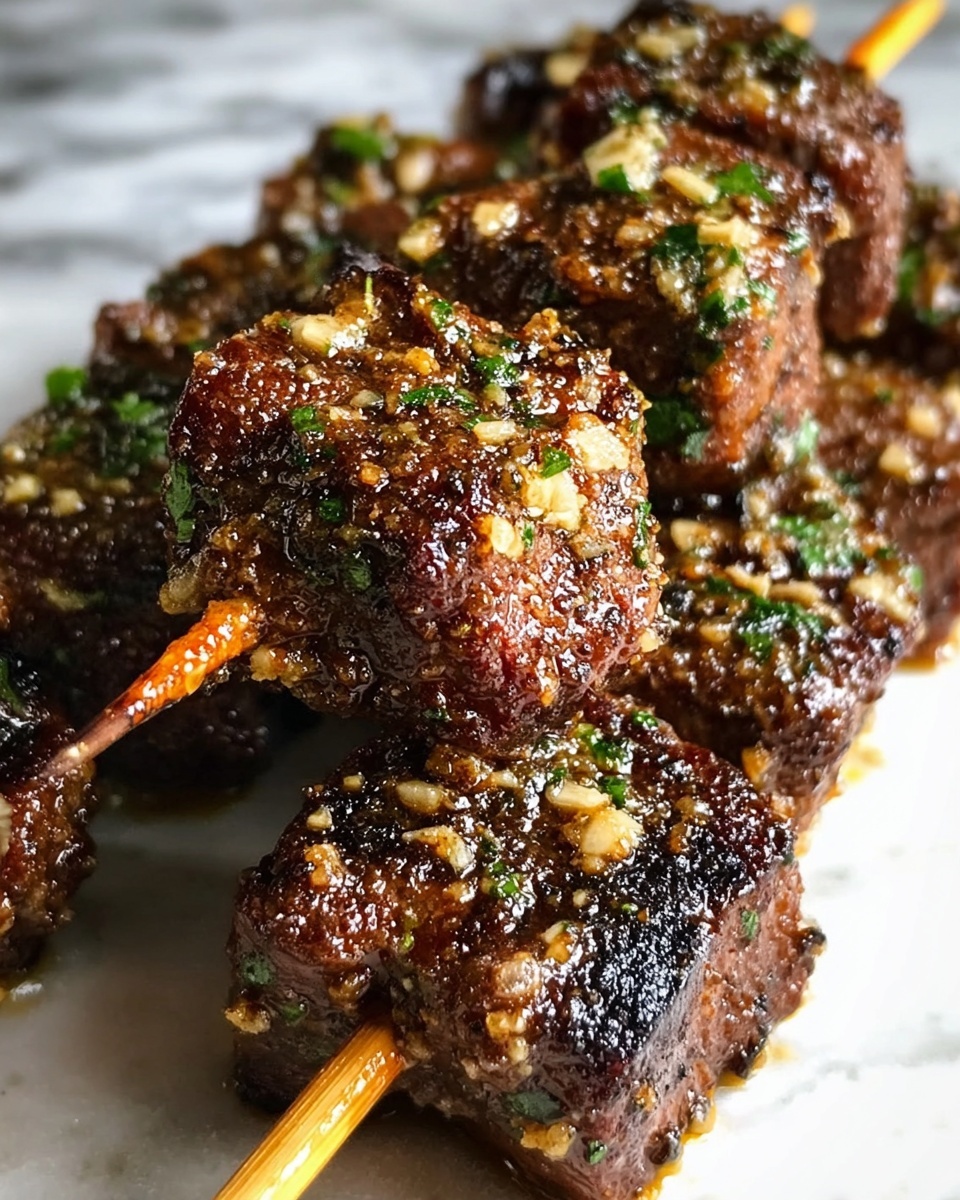 Cajun Garlic Parmesan Air Fryer Steak Skewers Recipe - Recipe Image