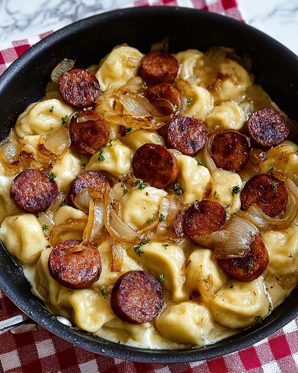 Pierogies and Kielbasa Skillet Dinner Recipe - Recipe Image