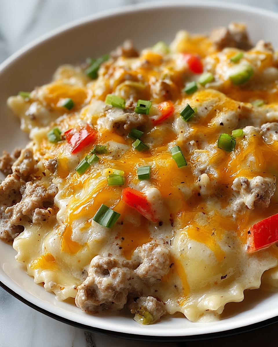 Crockpot Cheesesteak Potato Casserole Recipe - Recipe Image