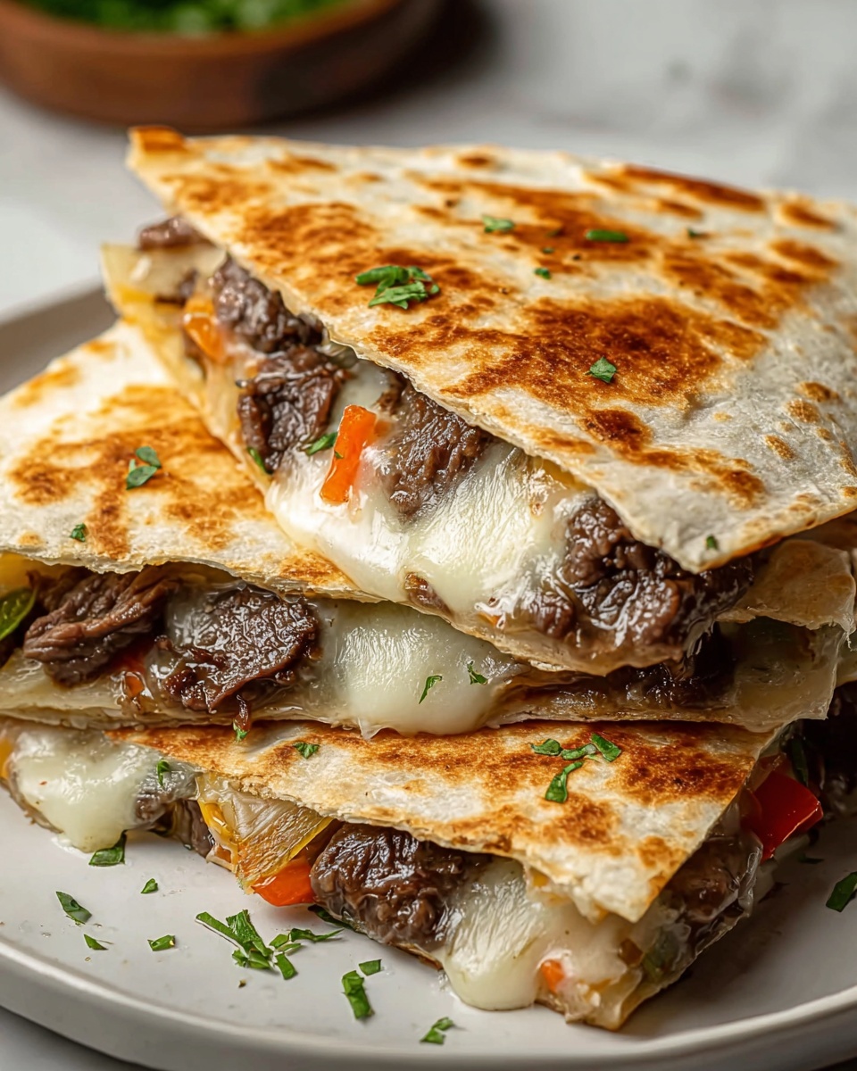 Steak Cheese Quesadillas on Blackstone Recipe - Recipe Image