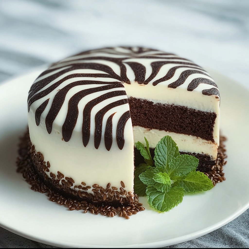 Zebra Cake Recipe - Recipe Image