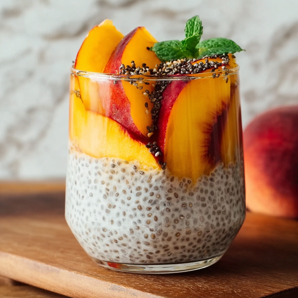 Great Peach Chia Pudding Recipe - Recipe Image