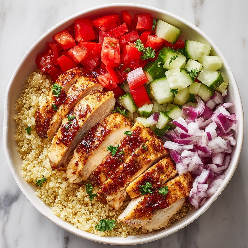 Greek Chicken Quinoa Bowl Recipe - Recipe Image