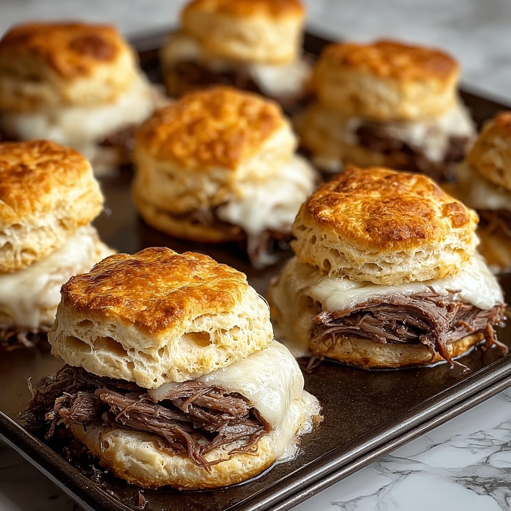 Baked French Dip Biscuits Recipe - Recipe Image