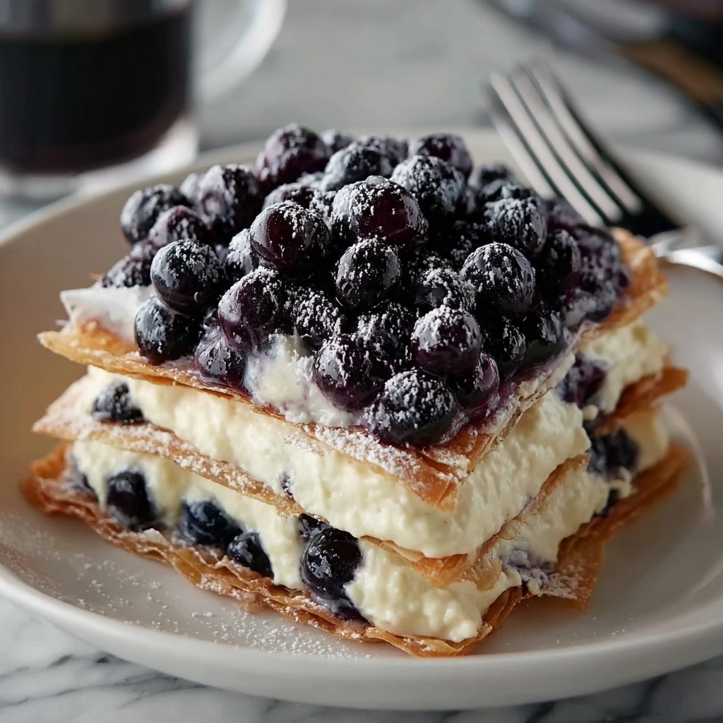 White Chocolate Blueberry Lasagna Recipe - Recipe Image