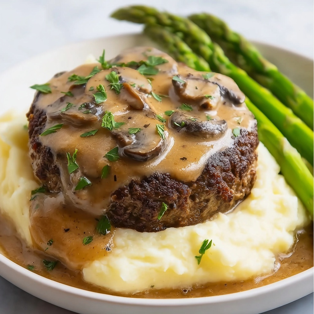 Salisbury Steak with Mushroom Gravy Recipe - Recipe Image