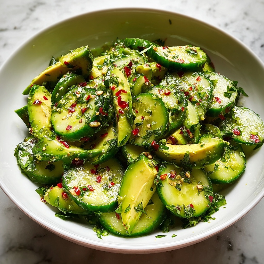 Easy Cucumber Avocado Salad Recipe - Recipe Image