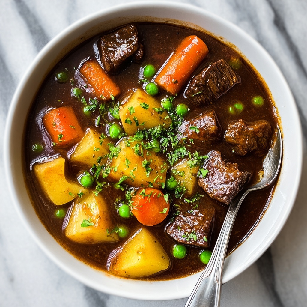 Hearty Beef Stew with Red Wine and Vegetables Recipe - Recipe Image