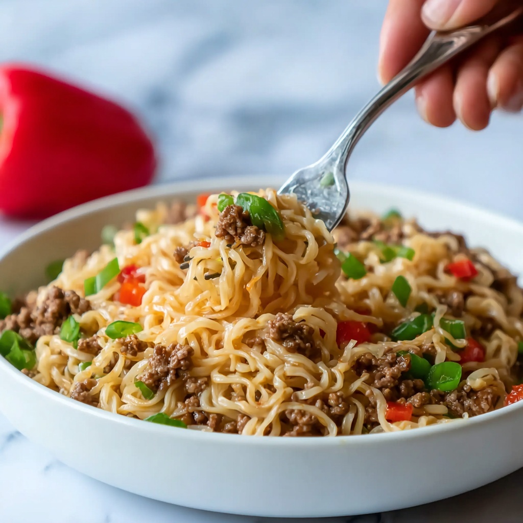 Slow Cooker Beef Ramen Recipe - Recipe Image