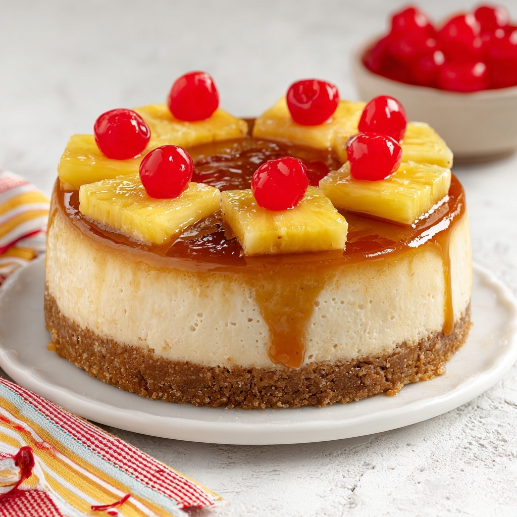 Pineapple Upside-Down Cheesecake Recipe - Recipe Image