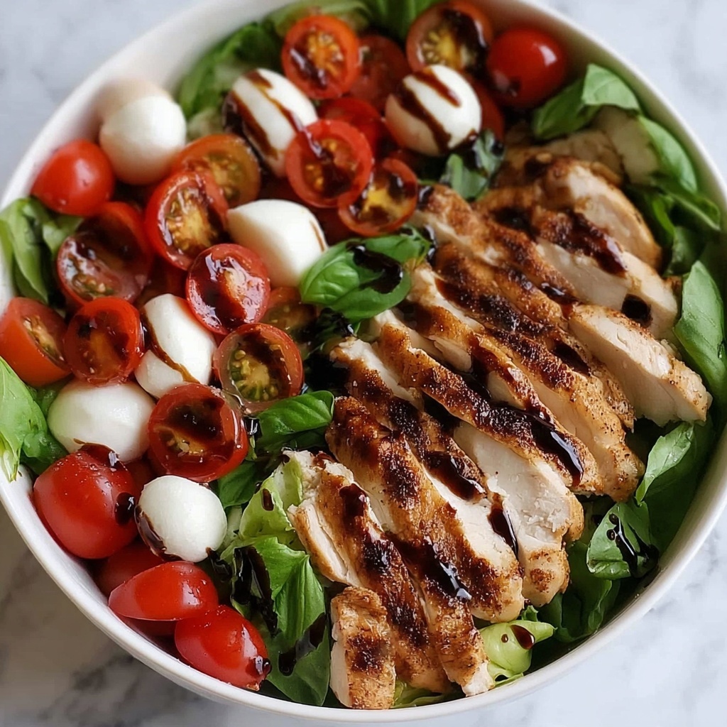 Balsamic Chicken Caprese Salad Recipe - Recipe Image