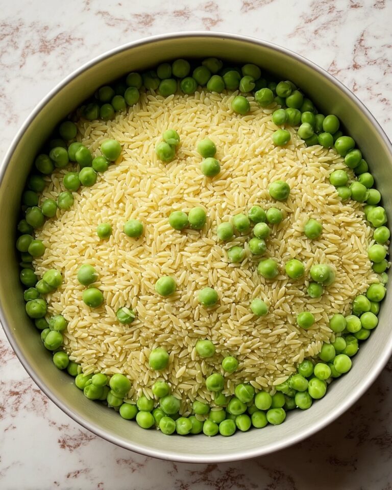 Creamy Parmesan Orzo with Peas Recipe