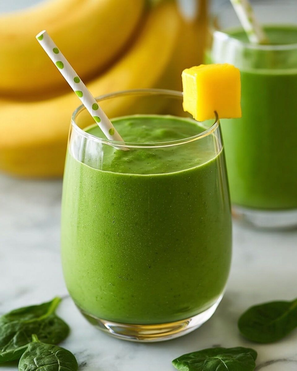 Spinach Banana Mango Kiwi Smoothie Recipe - Recipe Image