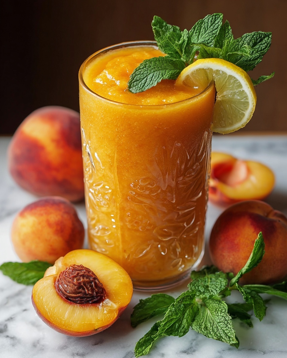 Peach Lemonade Slushie: The Ultimate Summer Refreshment Recipe - Recipe Image