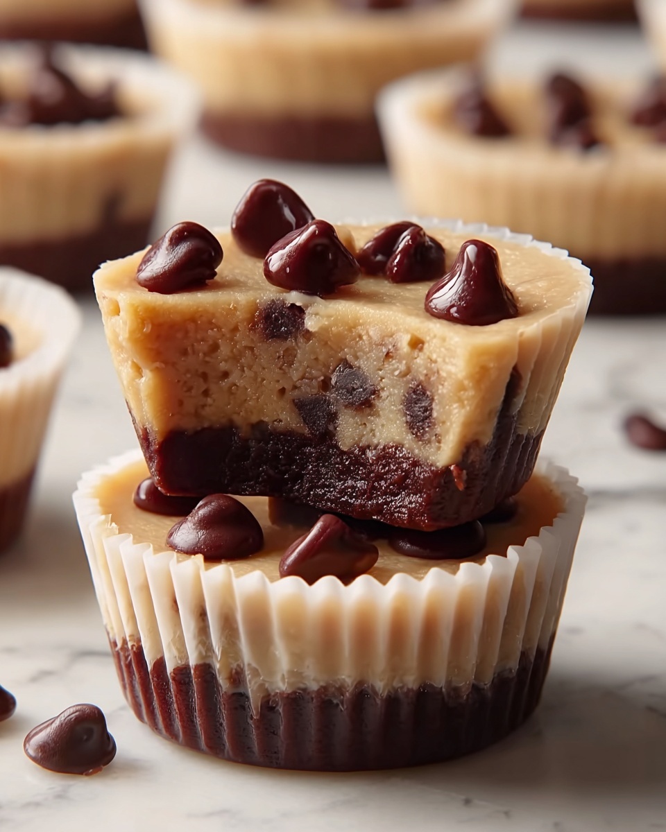 Peanut Butter Chocolate Chip Cookie Cups Recipe - Recipe Image