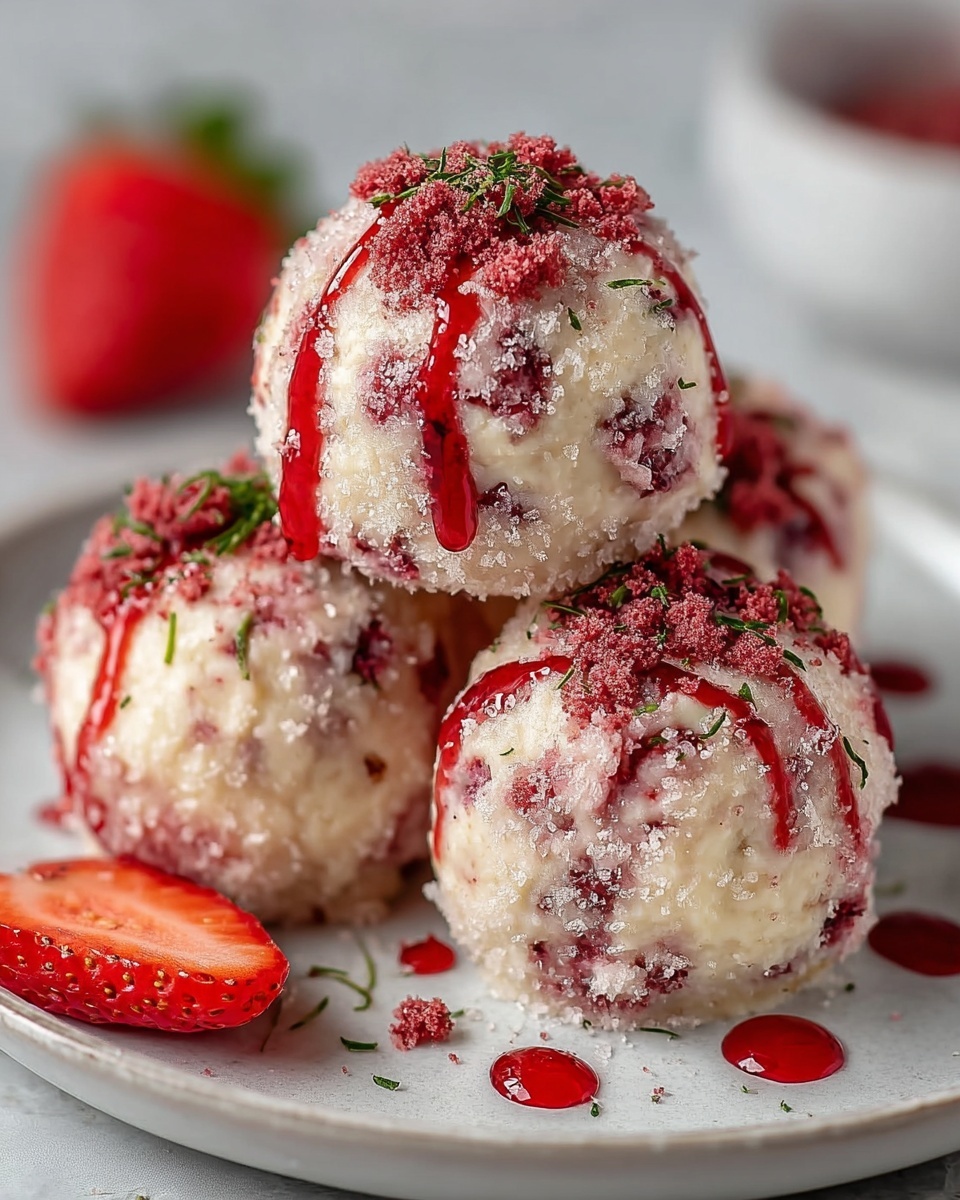 Strawberry Cheesecake Protein Balls: The Ultimate Healthy Snack Recipe - Recipe Image