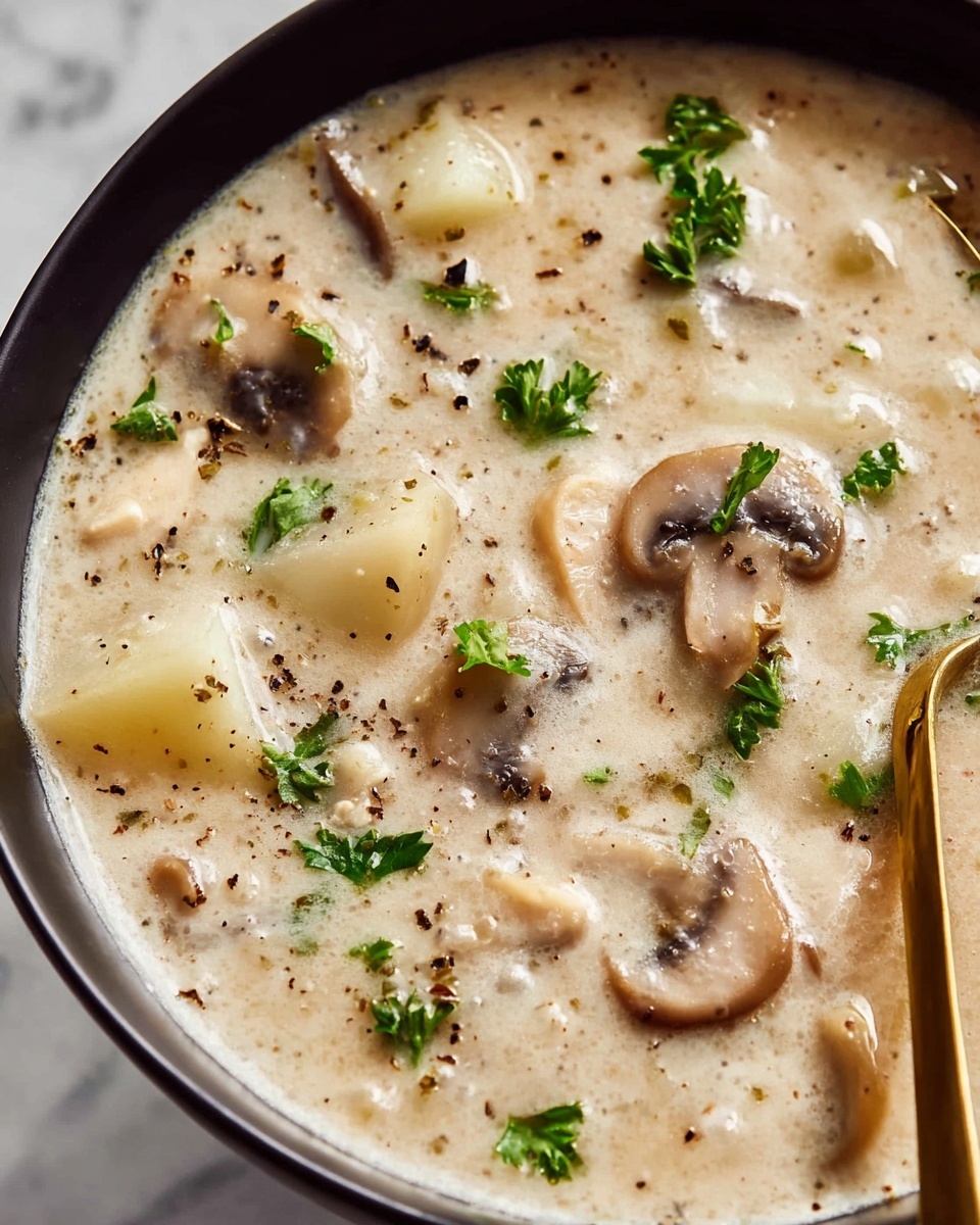 Easy Cream of Mushroom Soup Recipe - Recipe Image