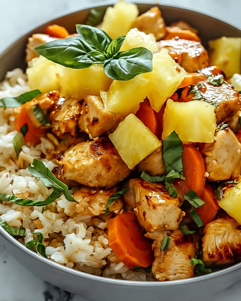 Tropical Pineapple Chicken & Rice Delight Recipe - Recipe Image