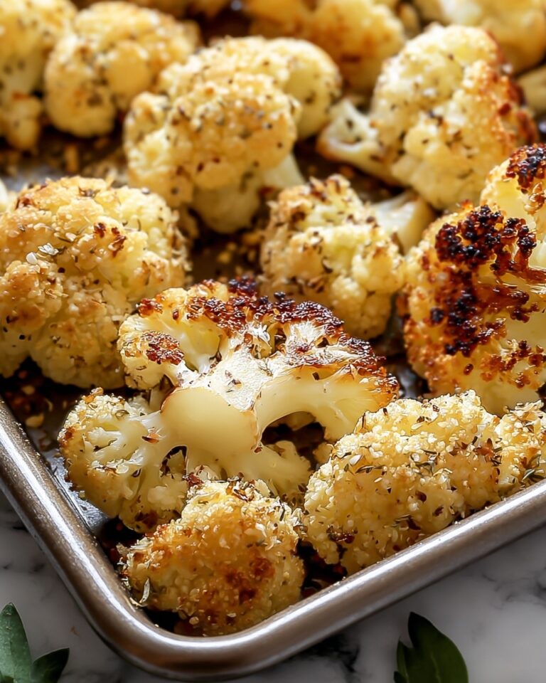 Crispy Parmesan Roasted Cauliflower Recipe