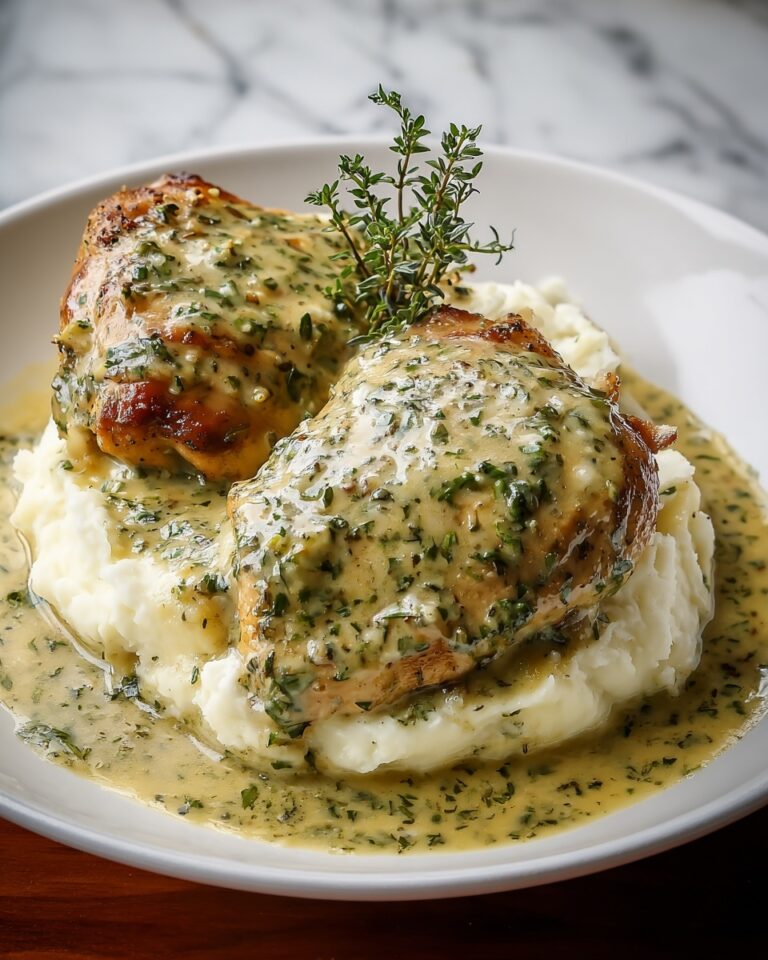 Smothered Chicken Thighs with Creamy Gravy Recipe