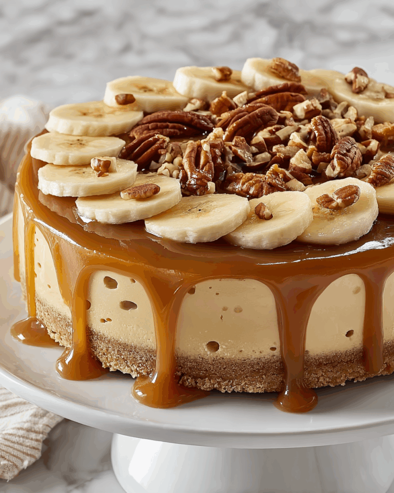 Banana Caramel Nut Cheesecake Recipe