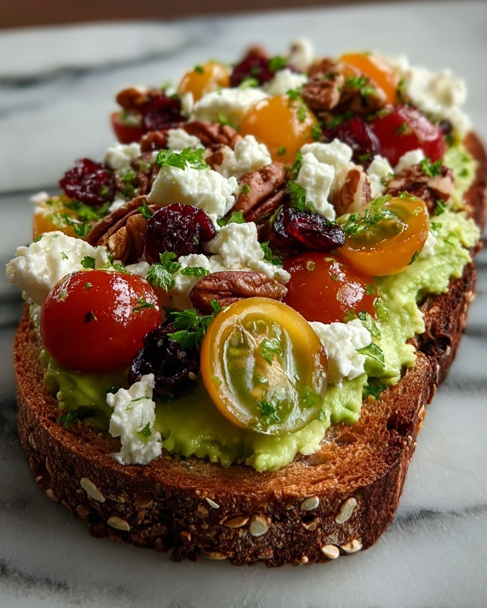 Avocado Toast with Feta Cheese Recipe - Recipe Image
