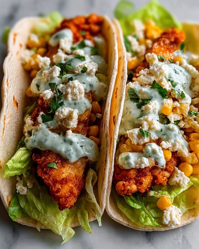 Fried Chicken Street Corn Tacos Recipe
