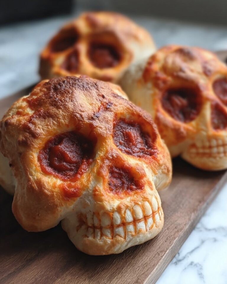 Cheesy Halloween Pizza Skulls Recipe