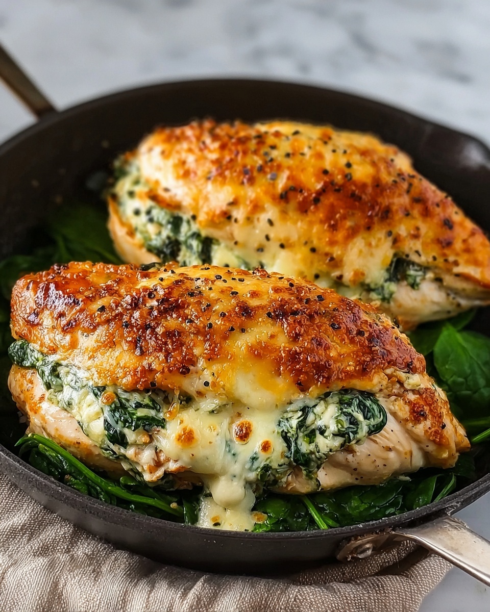 Spinach and Cheese Stuffed Chicken Breast Recipe - Recipe Image
