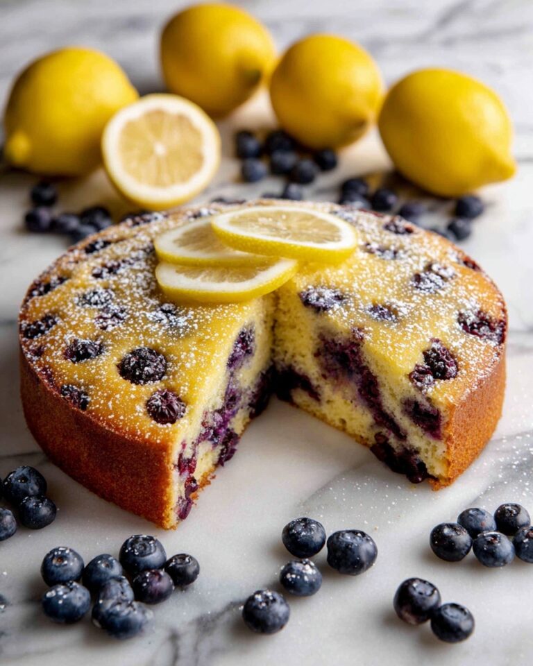 Easy Vegan Lemon Blueberry Cake Recipe