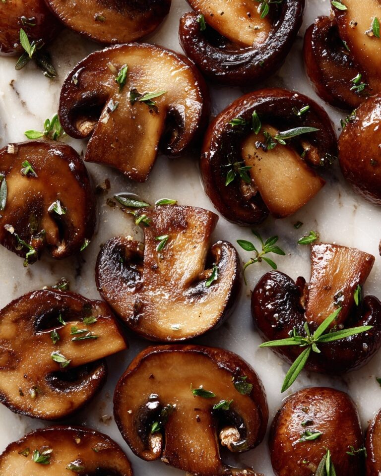 Garlic Butter Grilled Mushrooms Recipe