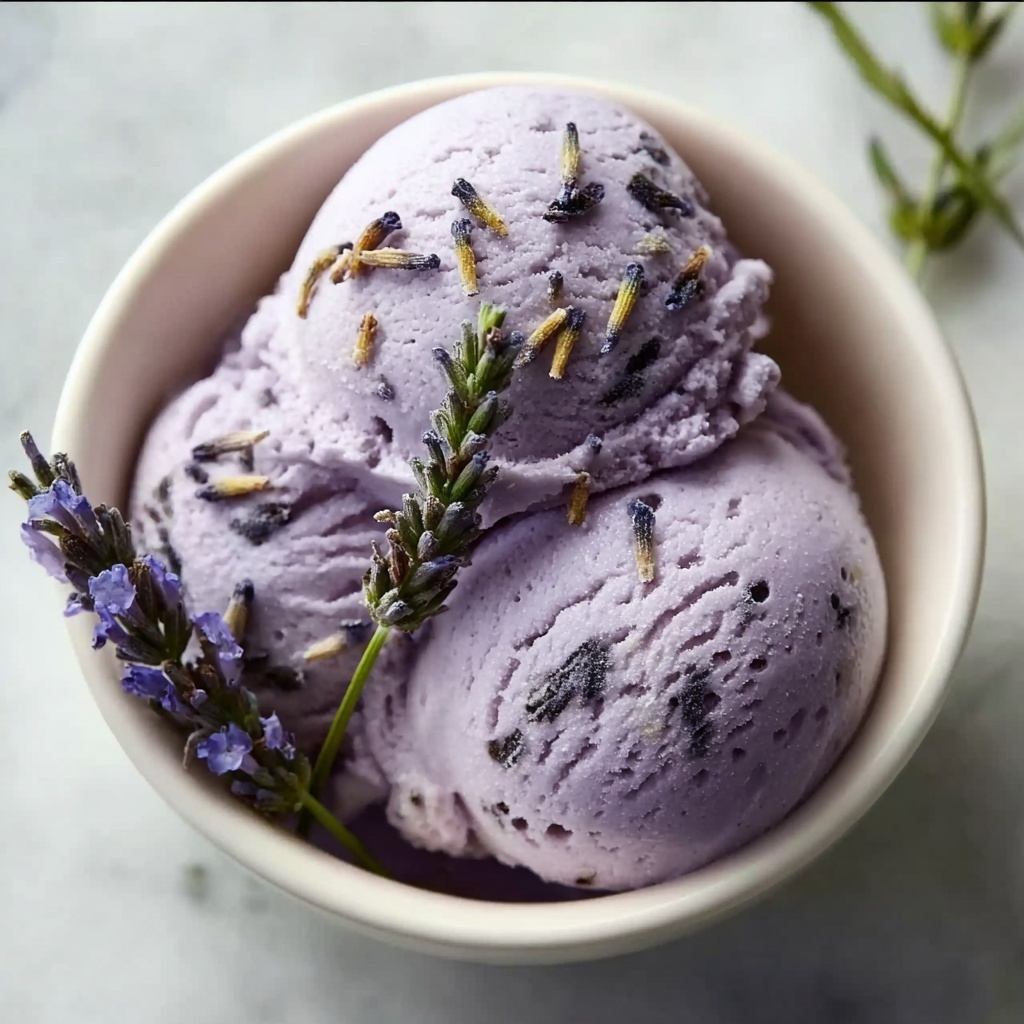 Lavender Ice Cream Recipe - Recipe Image