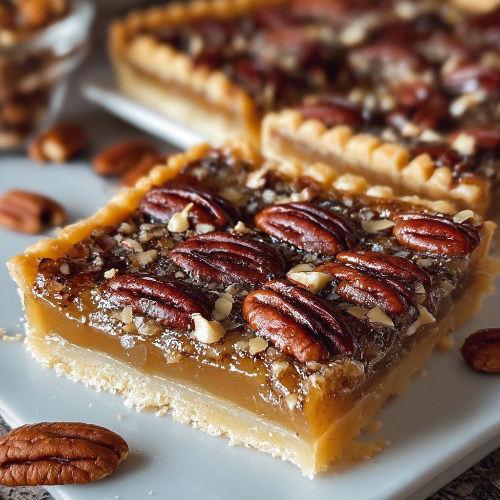 Lazy Girl Pecan Pie Bars Recipe - Recipe Image