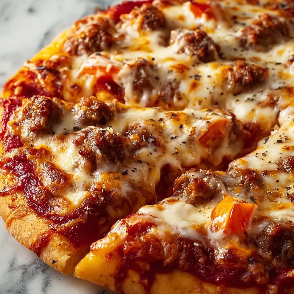 Pizza-Flavored Burgers Recipe - Recipe Image