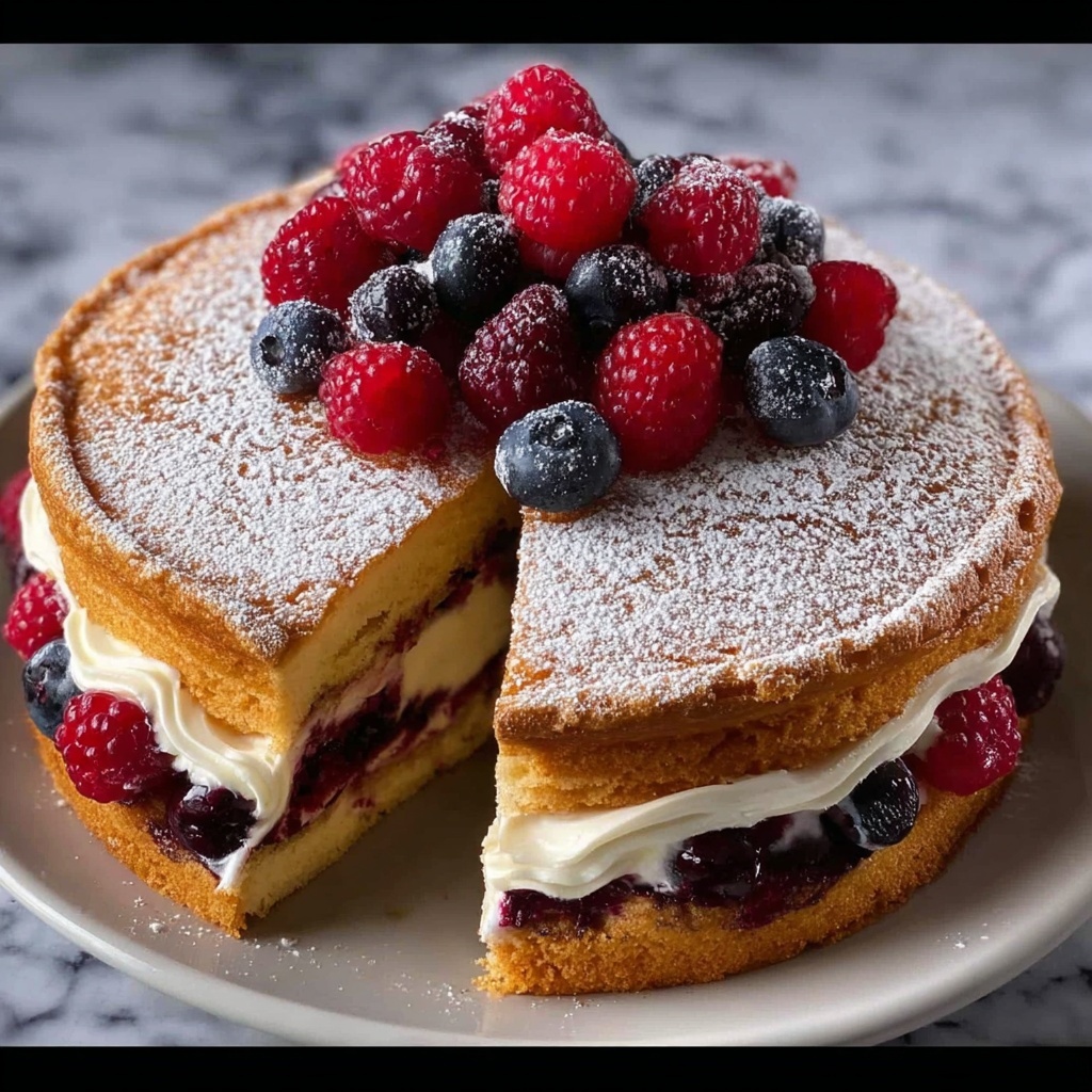 Pancake Cake with Pastry and Berry Fruit Recipe - Recipe Image
