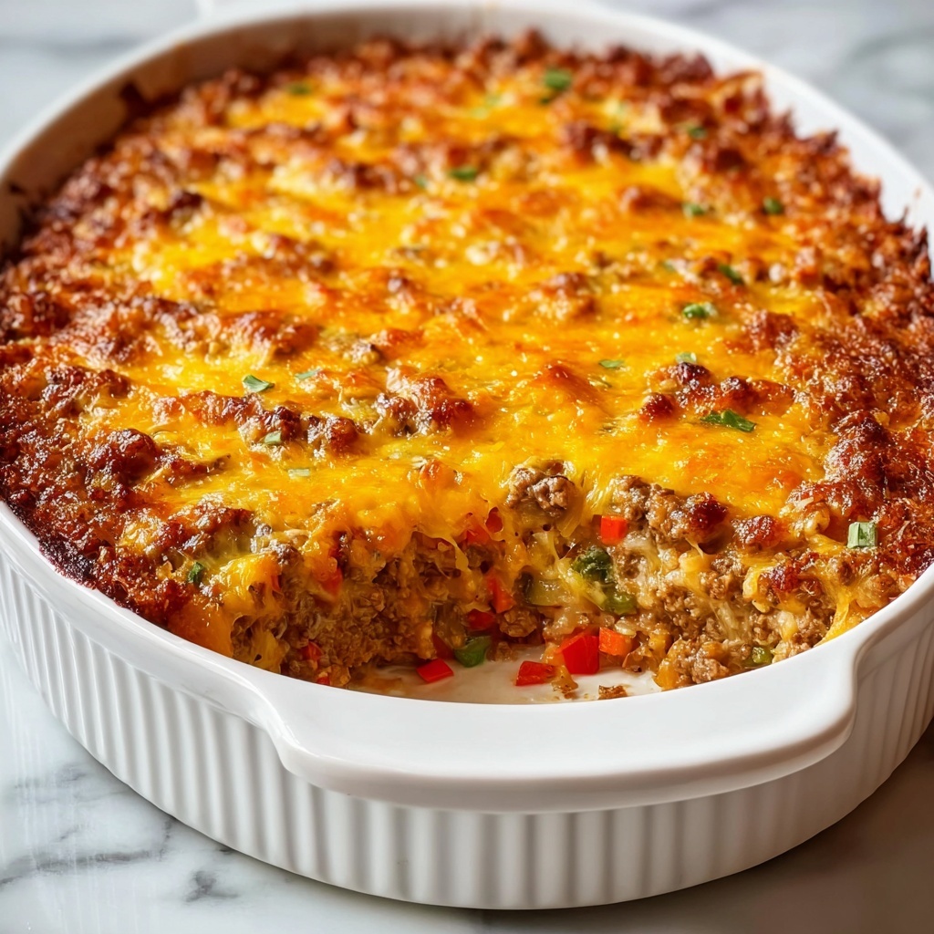 Cheesy Low-Carb Taco Casserole Recipe - Recipe Image