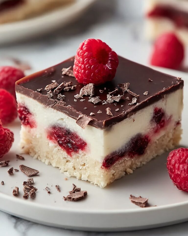 Dark Chocolate Raspberry Bars Recipe