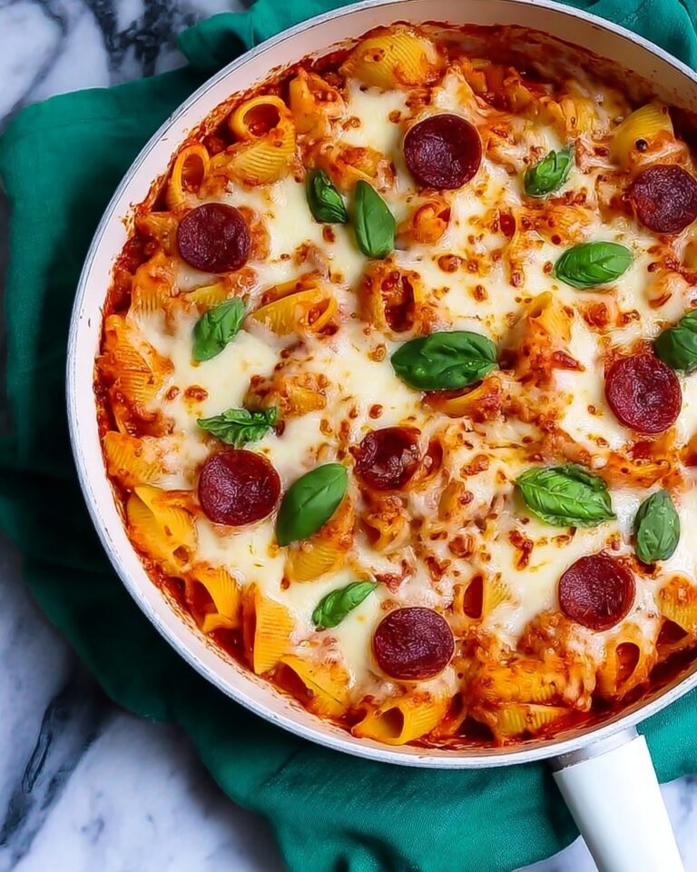 Cheesy Pepperoni Pasta Bake Recipe