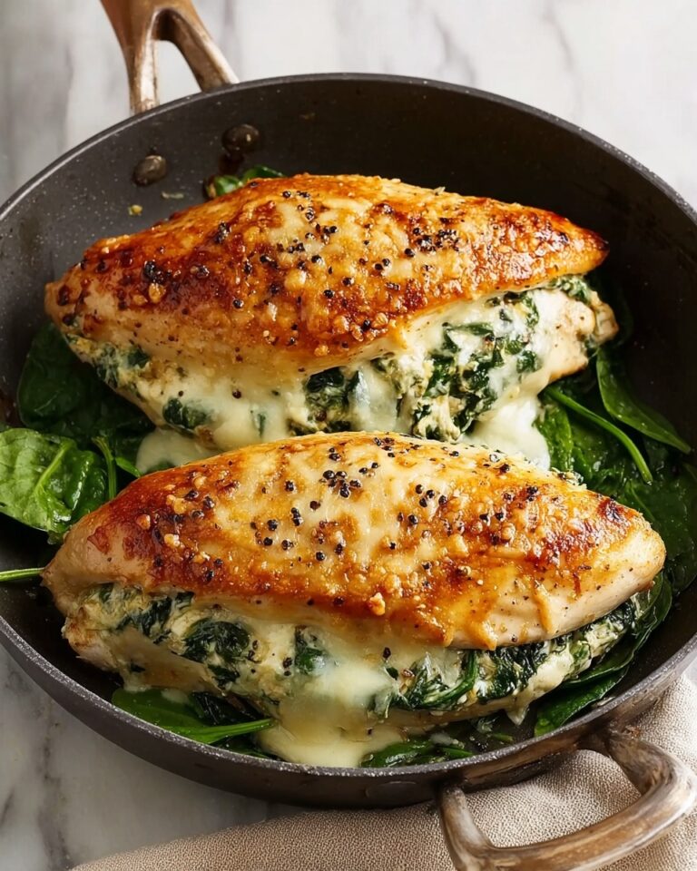 Spinach and Cheese Stuffed Chicken Breast Recipe