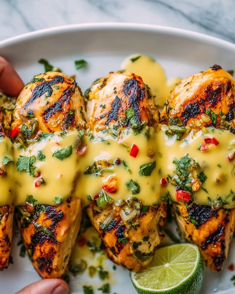 Grilled Salsa Verde Pepper Jack Chicken Recipe
