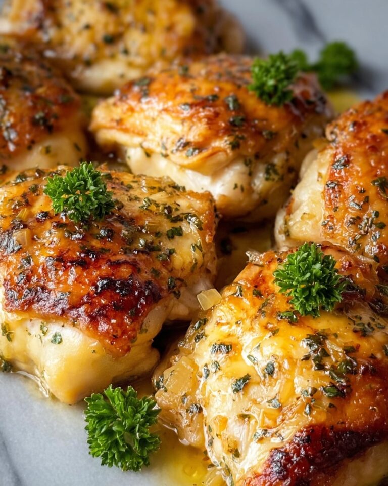 Garlic Chicken with Lemon and Parsley Recipe