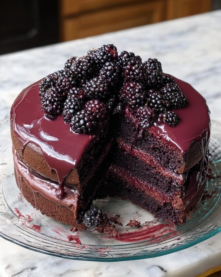 Blackberry Velvet Gothic Cake Recipe