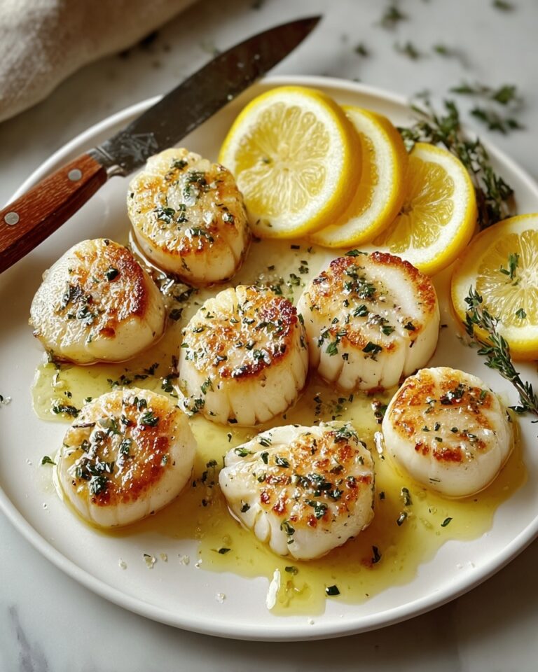 Lemon Butter Scallops Recipe