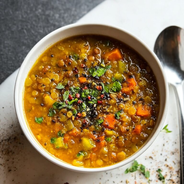 Hearty Lentil Soup with Ground Beef Recipe