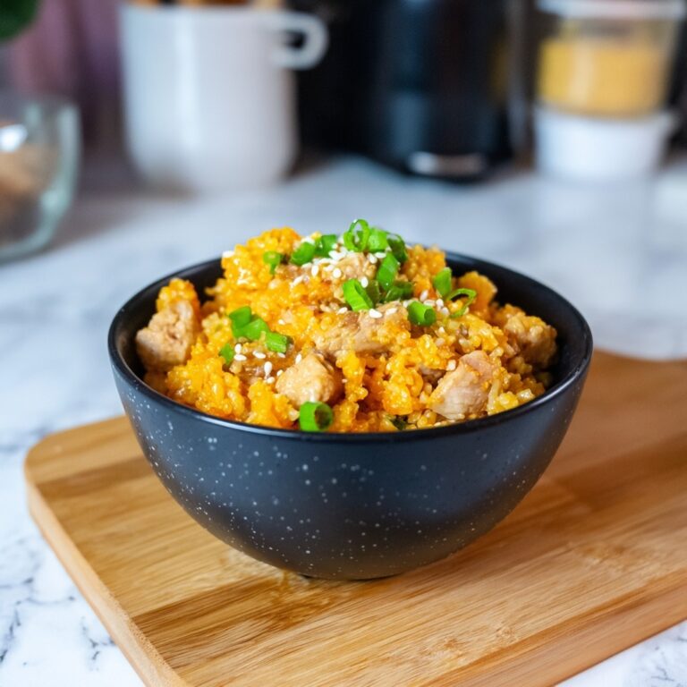 Kimchi Fried Rice with Chicken Recipe