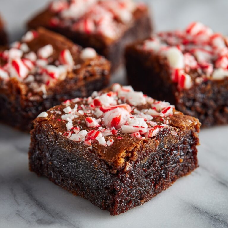 Peppermint Hot Chocolate Brownies Recipe