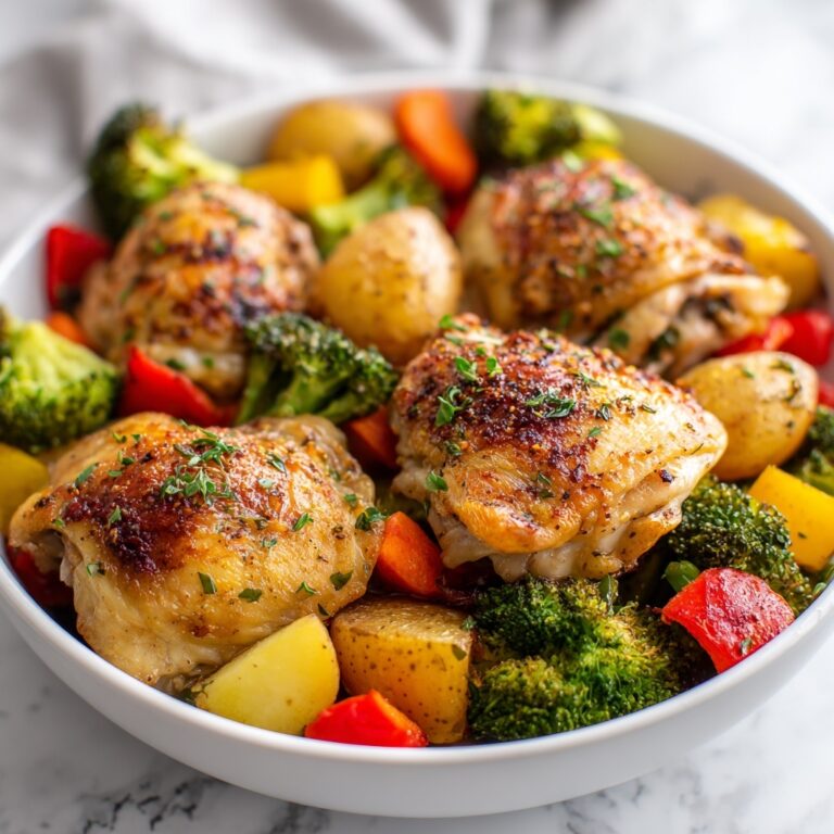 Roasted Garlic Chicken and Vegetables Recipe